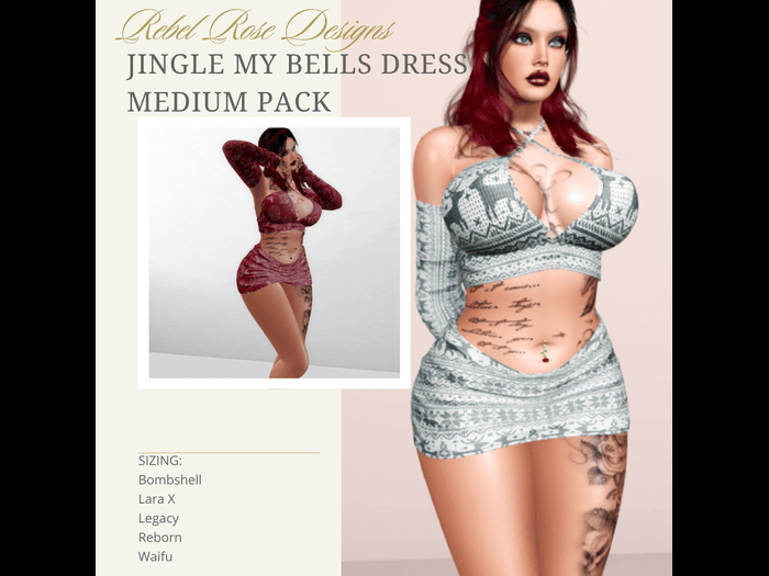 Rebel Rose Designs -Jingle my bells Medium  Delivery Hud (Add)