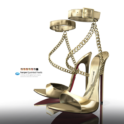 [Gos] Harper Pointed Heels - Metallic Collection