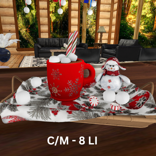 Christmas Tray with marshmallows
