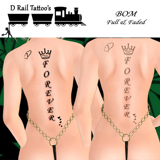 Princess Forever Back Tattoo – BOM