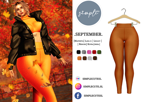 /simpleCUTE/  Sept [Leggings]  Orange  /ADD ME//
