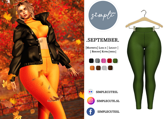 /simpleCUTE/  Sept [Leggings]  Olive  /ADD ME//