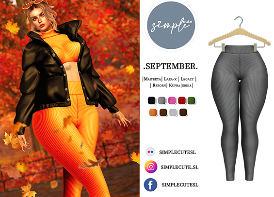 /simpleCUTE/  Sept [Leggings]  Grey  /ADD ME//