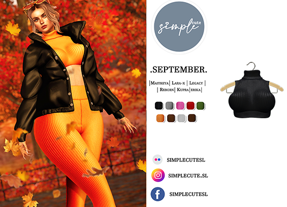 /simpleCUTE/  Sept [Top] Black  /ADD ME//