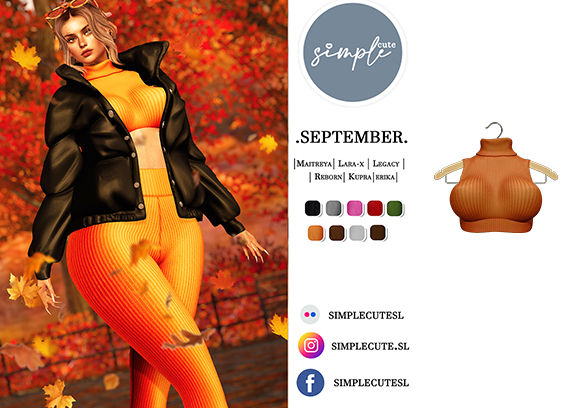 /simpleCUTE/  Sept [Top]  Orange  /ADD ME//
