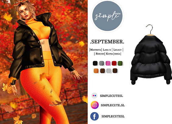 /simpleCUTE/  Sept [Jacket]  Black  /ADD ME//