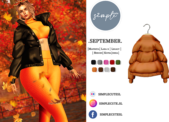 /simpleCUTE/  Sept [Jacket]  Orange   /ADD ME//