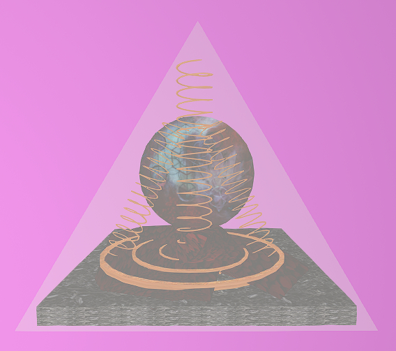 Organite Pyramid Red Garnet