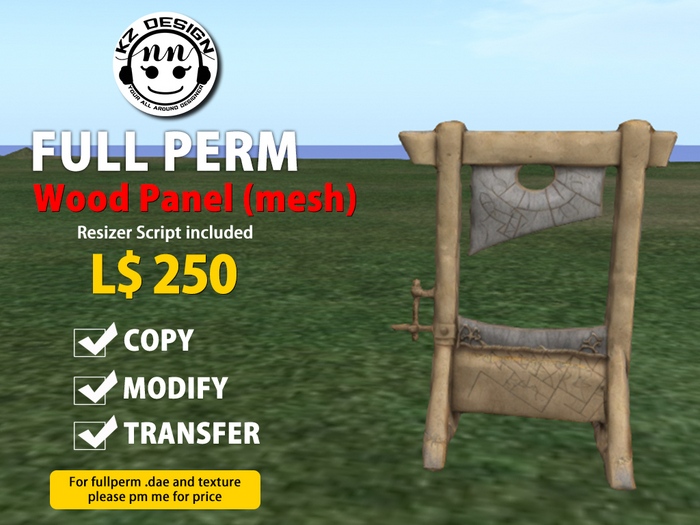 (Boxed) Fullperm KZ Wood Panel