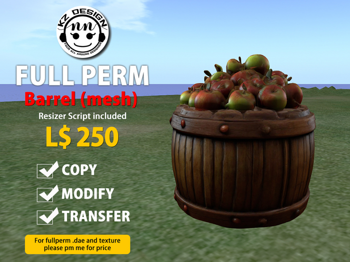 (Boxed) Fullperm KZ Barrel with Apples