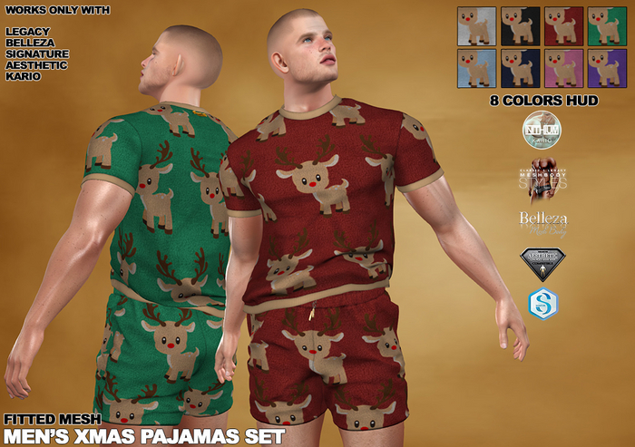 RGDW - Christmas Pajamas Set - Rudolph