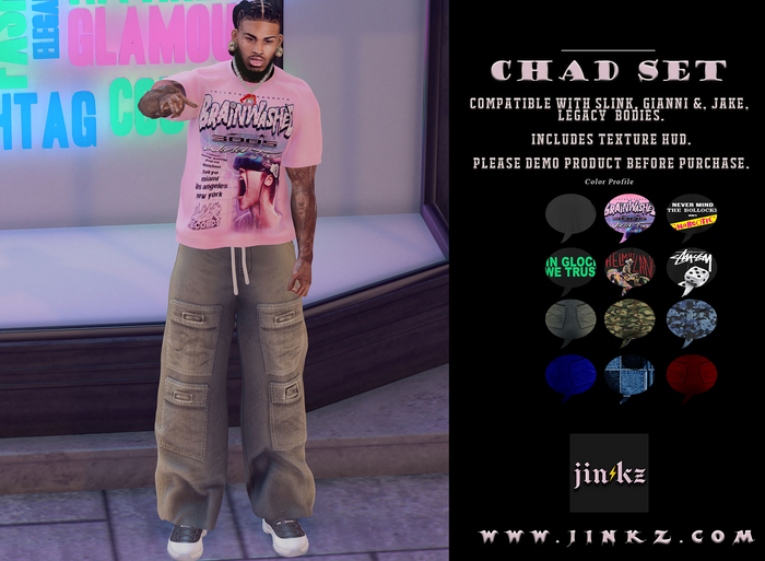 [JINKZ] Chad Camo Jeans