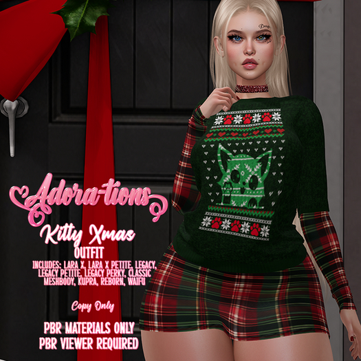 Adora-tions - Kitty Xmas Outfit