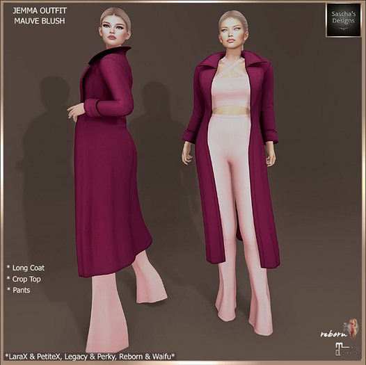 SAS - Jemma Mauve Blush Outfit (LaraX & MB)  