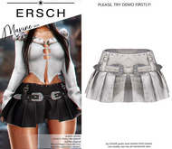 ERSCH - Maxine Skirt -white marble-