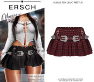 ERSCH - Maxine Skirt -red check-