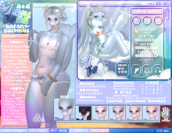 *-A+A-* +Dreamy Dolphins - Rise+ | BOM Modkit
