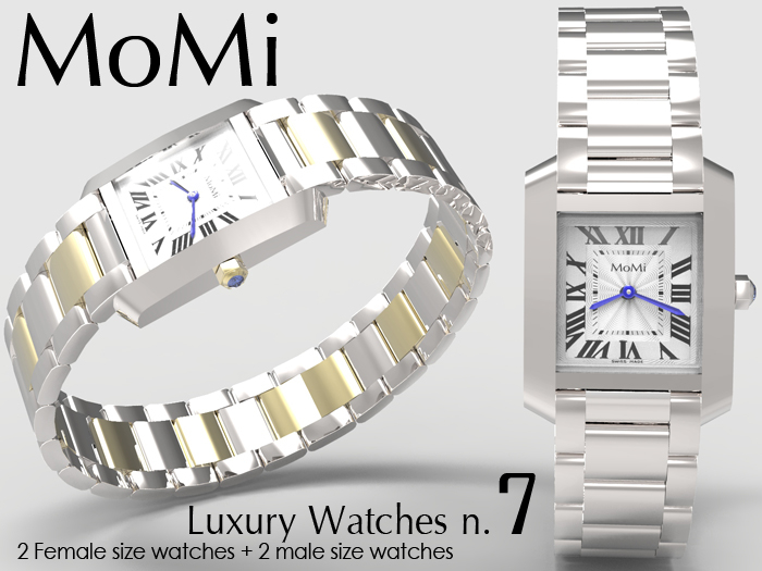 Female watch MoMi - WHITE & YELLOW GOLD  n7 -bandit jewelry demo