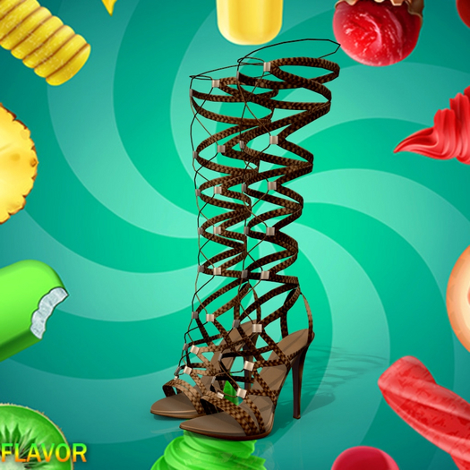 Brown Wrap Heels Legacy