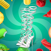 White Wrap Heels Legacy