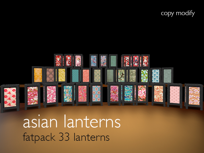 NinaLaure - Asian Floor Lanterns - Fatpack