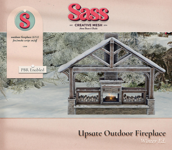 Sass [Upstate Outdoor Fireplace] Winter Ed.