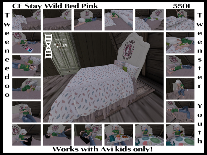CF Stay Wild bed pink ((add & touch))