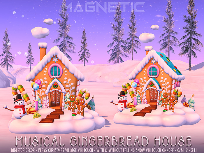 Magnetic - Musical Gingerbread House