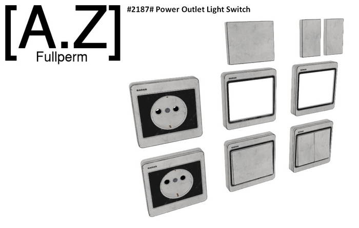 #2187# Power Outlet Light Switch #