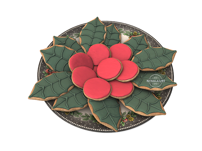 06. [IK] Christmas Cookies Collection - Holly Cookies - COMMON
