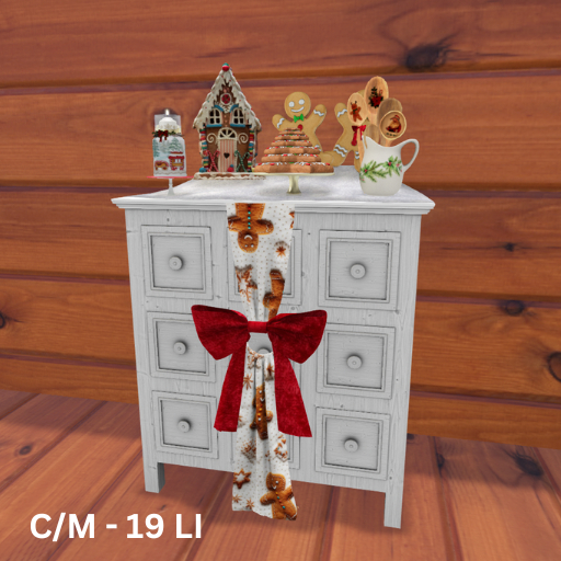 Christmas Gingerbread Cabinet