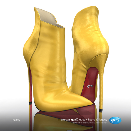 [Gos] Ruth Suede Booties - Spectra Yellow
