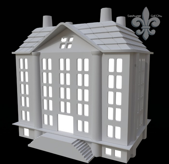 3. FINCA . Neutral Christmas Mansion box . RARE