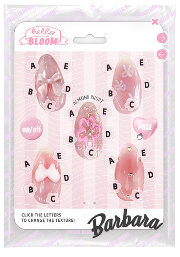 BLOOM - BARBARA NAILS [AMOND SHORT] LEGACY