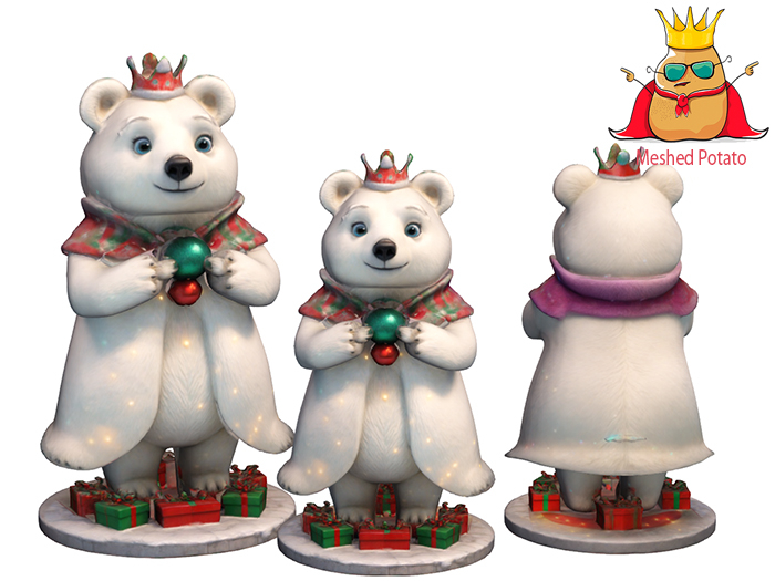 Meshed Potato - Christmas Bear King  Full Perm