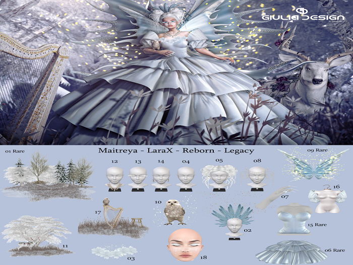 15. [GIULIADESIGN]-Frost Fairy CORSET LARA  RARE