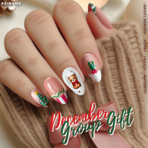 [AriBuns] December Group Gift 24' - Winter Nails