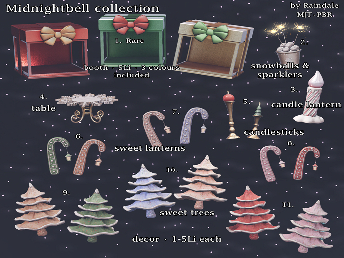 Raindale - Midnightbell - Full Set