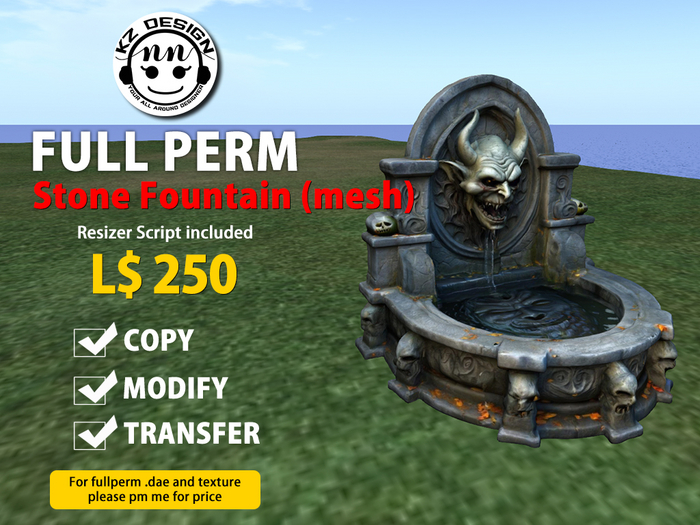 (Boxed) Fullperm KZ Stone Fountain