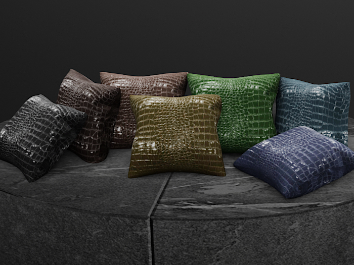 Leather Croc Pillows! FP