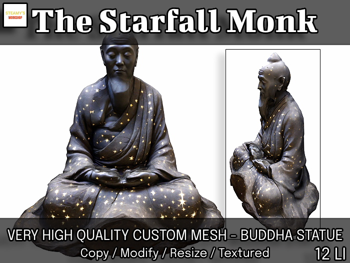 The Starfall Monk - Buddha Statue