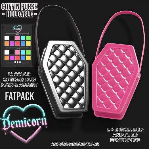 DEMICORN - SPOOKTACULAR PURSE - COFFIN
