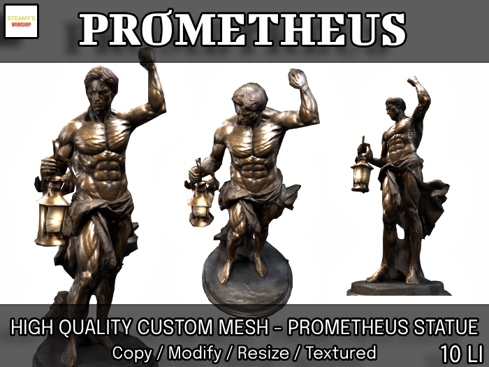 Prometheus - Bronze Statue