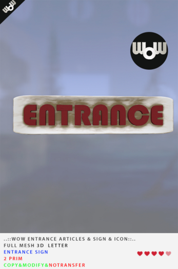 ..::WoW ENTRANCE  ARTICLES SIGN ICON DIRTY  :.. 