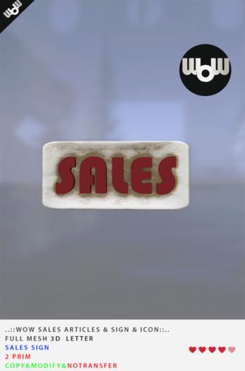 ..::WoW SALES  ARTICLES SIGN ICON DIRTY :..