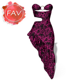 Magenta Wrap Gown Kups