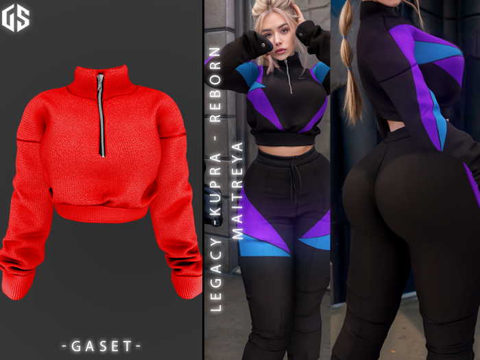 GASET - RED NATALY SWEATER