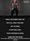 Legacy Tank Top - Rubber Bottom  Down  PBR
