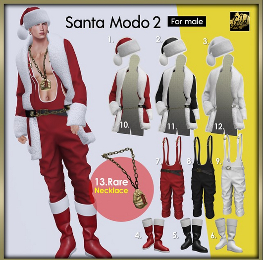 [Gild] Santa mode2_ FULL SET BLACK  with RARE LEGACY