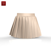 Tan Freya Pleats Skirt
